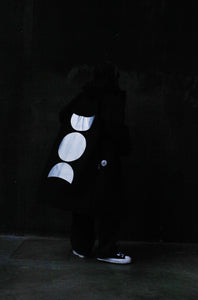 Moon reflector unisex rain jacket 